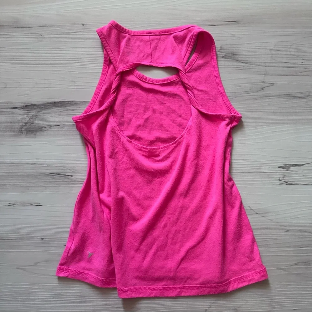 Old Navy Active Fuchsia Hot Pink Tee + Tank Top